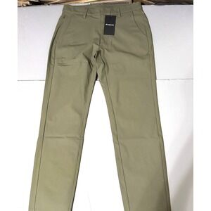 Fabletics Pants The Don Trouser Slim Fit 30 27.5 New Utility Olive Green Stretch